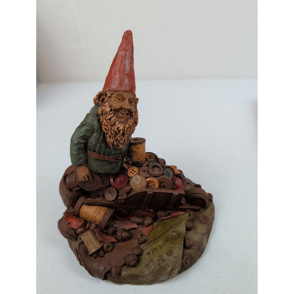 VTG 1985 Tom Clark TAYLOR The Tailor Figurine Whimsical Gnome Cottagcore Sewing